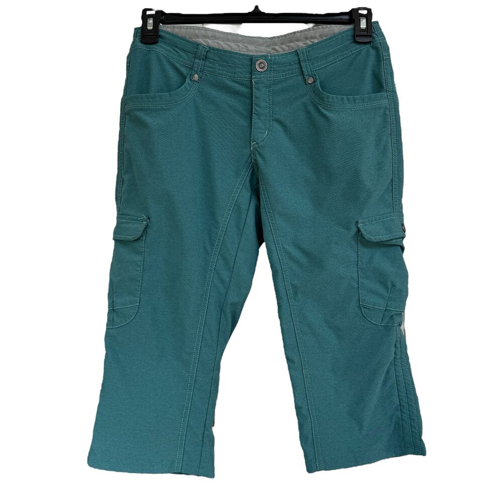 Kuhl SZ 6 Capris Skimmers Pockets Low-Rise Zip-Fly Lightweight Stretch Teal